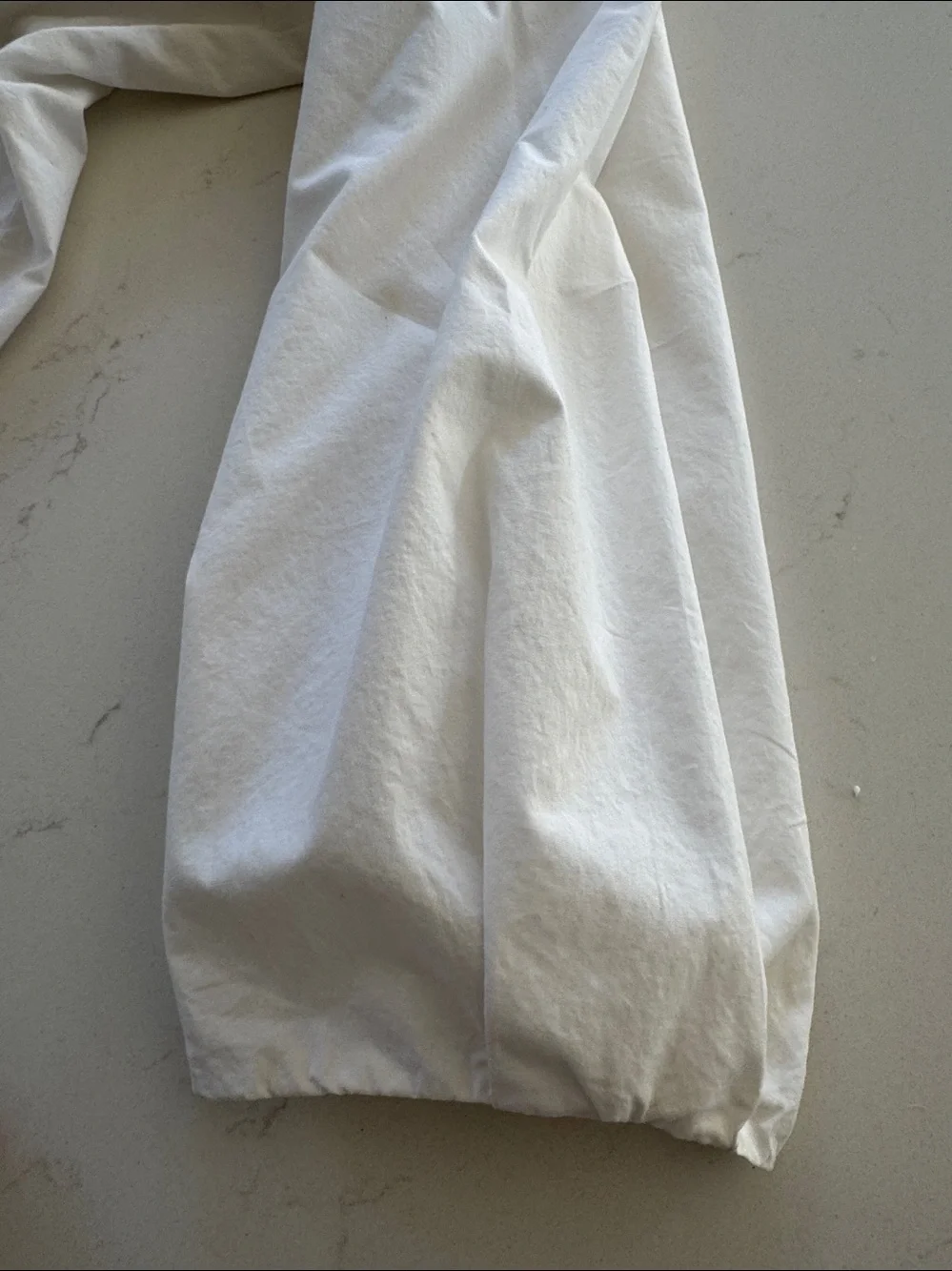 J. Crew White V-Neck Sleeve Blouse 100% cotton Sz: M